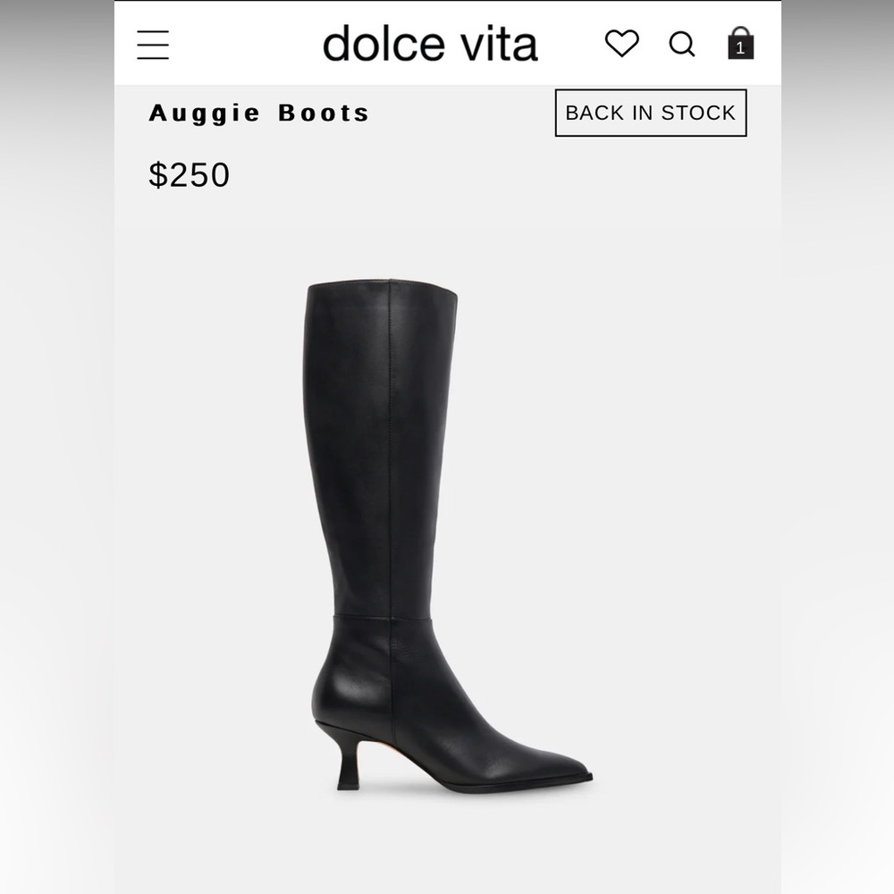 Dolce Vita Auggie High Knee Boot. Size 8.5.